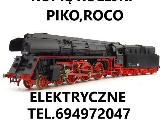 Kupię kolejki elektryczne lokomotywy,wagony Piko,Roco KONTAKT 694972047