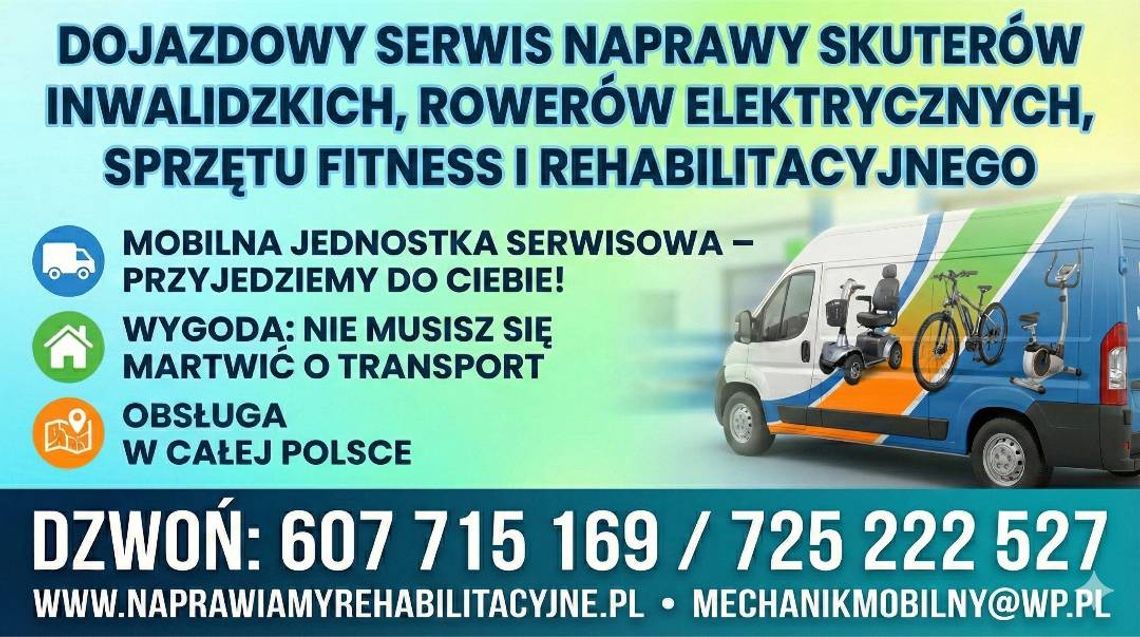 Dojazdowy serwis Shoprider, rowerów trójkołowych i elektrycznych Dojazdowy serwis Shoprider, rowerów trójkołowych i elektrycznych