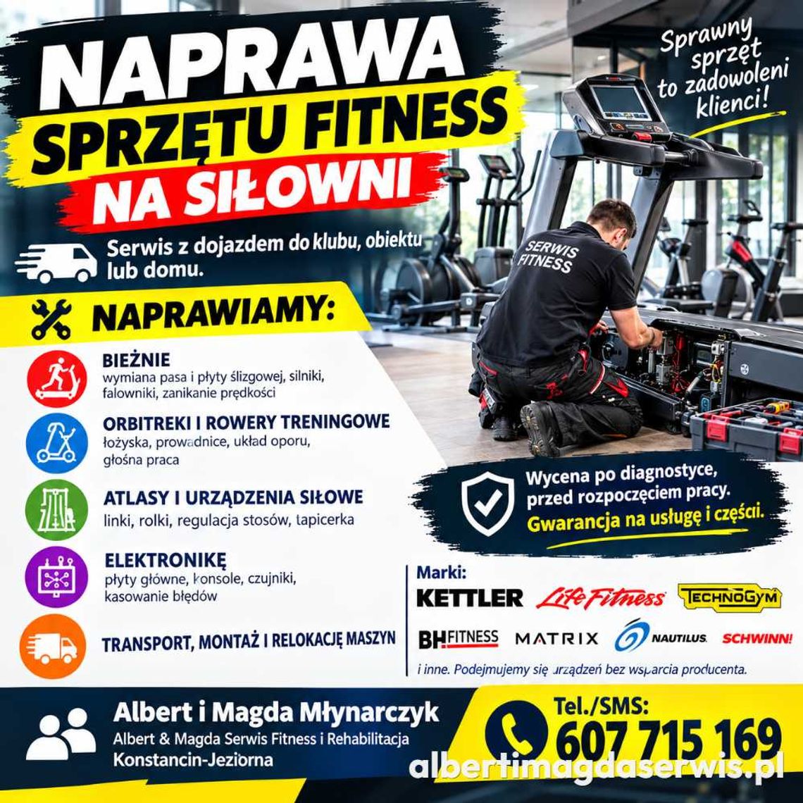 SERWIS FITNESS 24 – SERWIS SIŁOWNI I SPRZĘTU REHABILITACYJNEGO