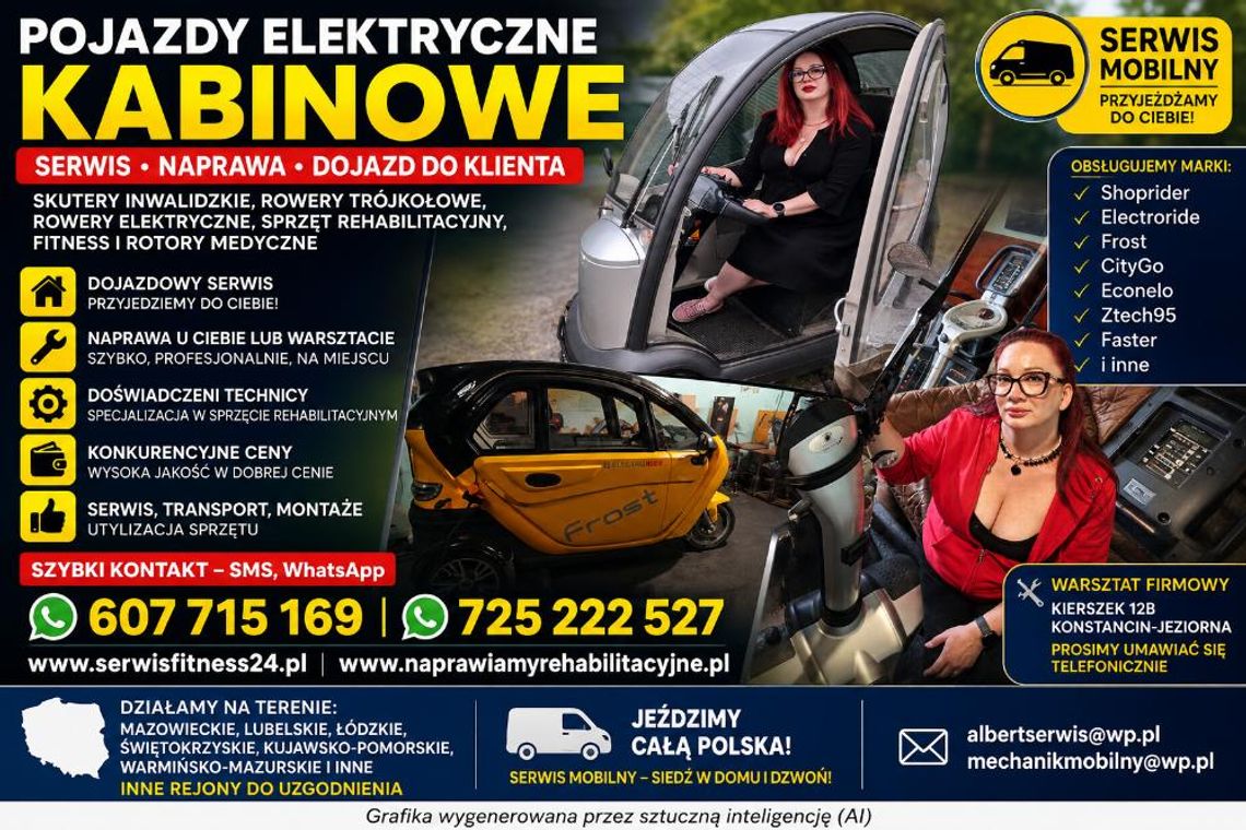 Serwis skuterów inwalidzkich SHOPRIDER, wózków i rotorów, mobilnie Serwis skuterów inwalidzkich SHOPRIDER, wózków i rotorów, mobilnie