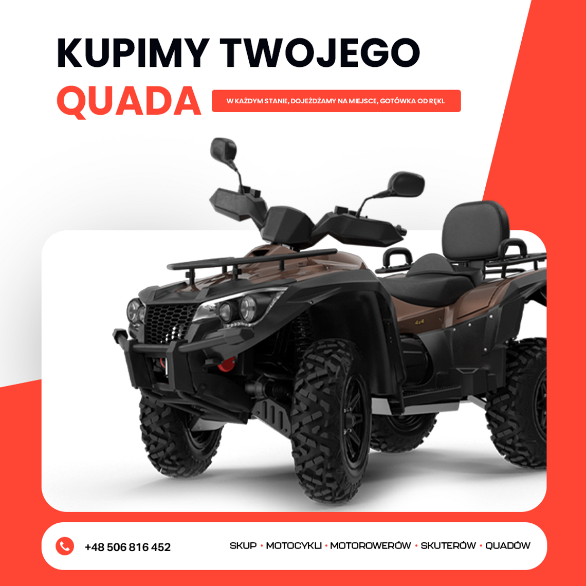 SKUP QUADÓW QUAD QUADY ATV SKUTERÓW WODNYCH ŚNIEŻNYCH