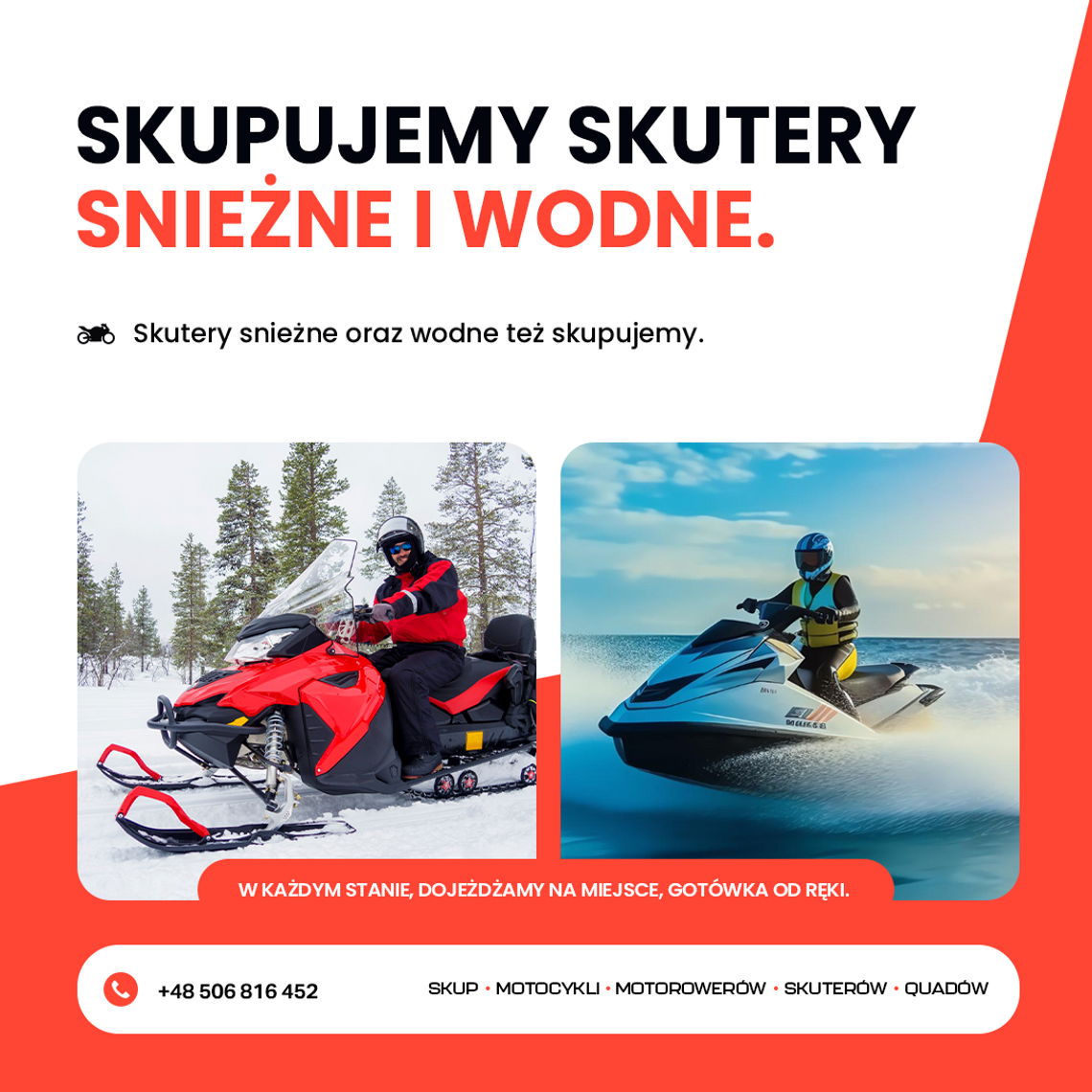 SKUP SKUTERÓW WODNYCH WODNE WODNY ŚNIEŻNYCH QUAD