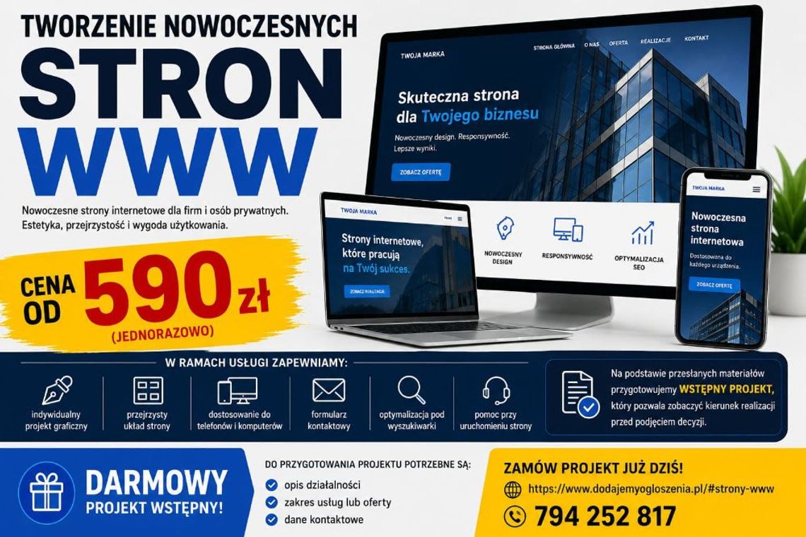 Tworzenie stron WWW dopasowanych do Twojej działalności Tworzenie stron WWW dopasowanych do Twojej działalności