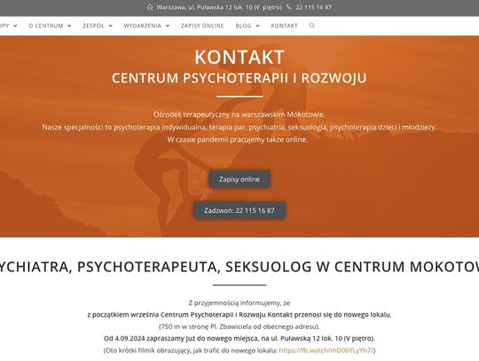 CENTRUM KONTAKT - Poradnia Psychoterapii i Rozwoju