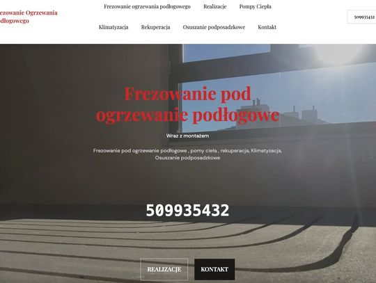 Frezowanie Ogrzewania Podłogowego