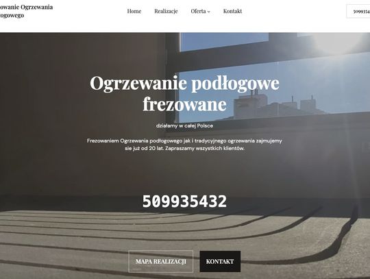 Frezowanie pod ogrzewanie podłogowe