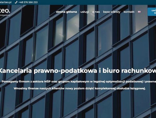 Klariteo – Kancelaria prawno – podatkowa i biuro rachunkowe Klariteo – Kancelaria prawno – podatkowa i biuro rachunkowe