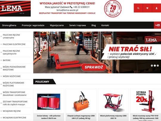 Lema Engineering Sp. z o.o. - Wózki paletowe