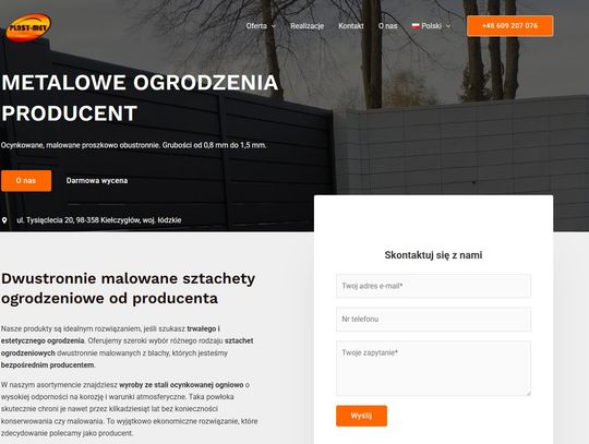 Plast-Met - metalowe ogrodzenia