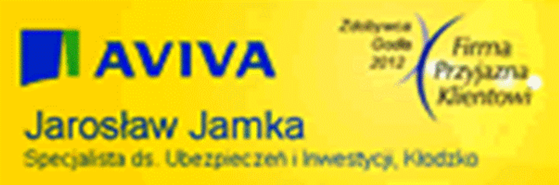 AVIVA - Jarosław Jamka - MOBILNY Doradca ds. Ubezpieczeń i Inwestycji