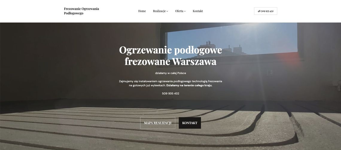 Frezowanie Ogrzewania Podłogowego Warszawa