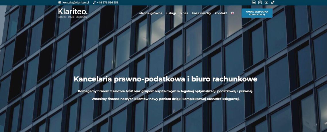Klariteo – Kancelaria prawno – podatkowa i biuro rachunkowe