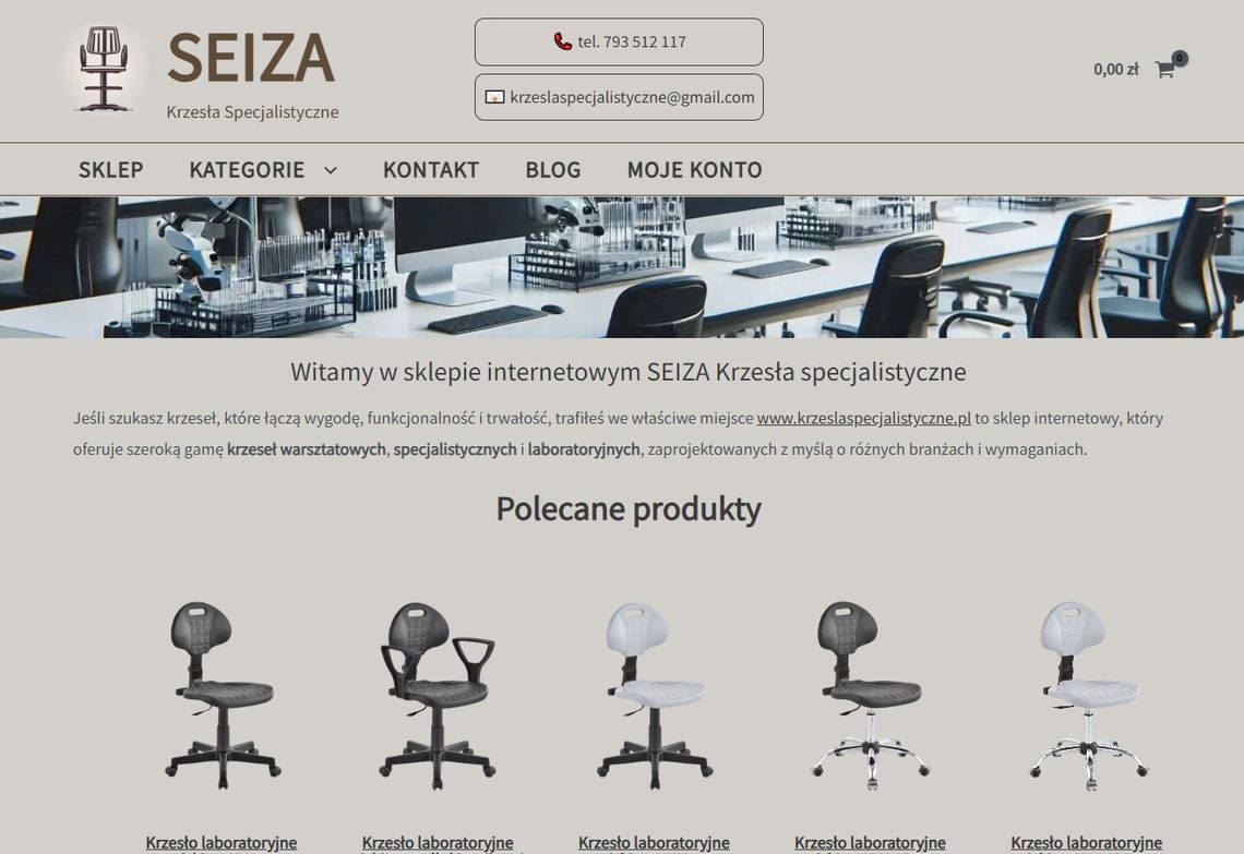 Krzesła Specjalistyczne SEIZA Krzesła Specjalistyczne SEIZA