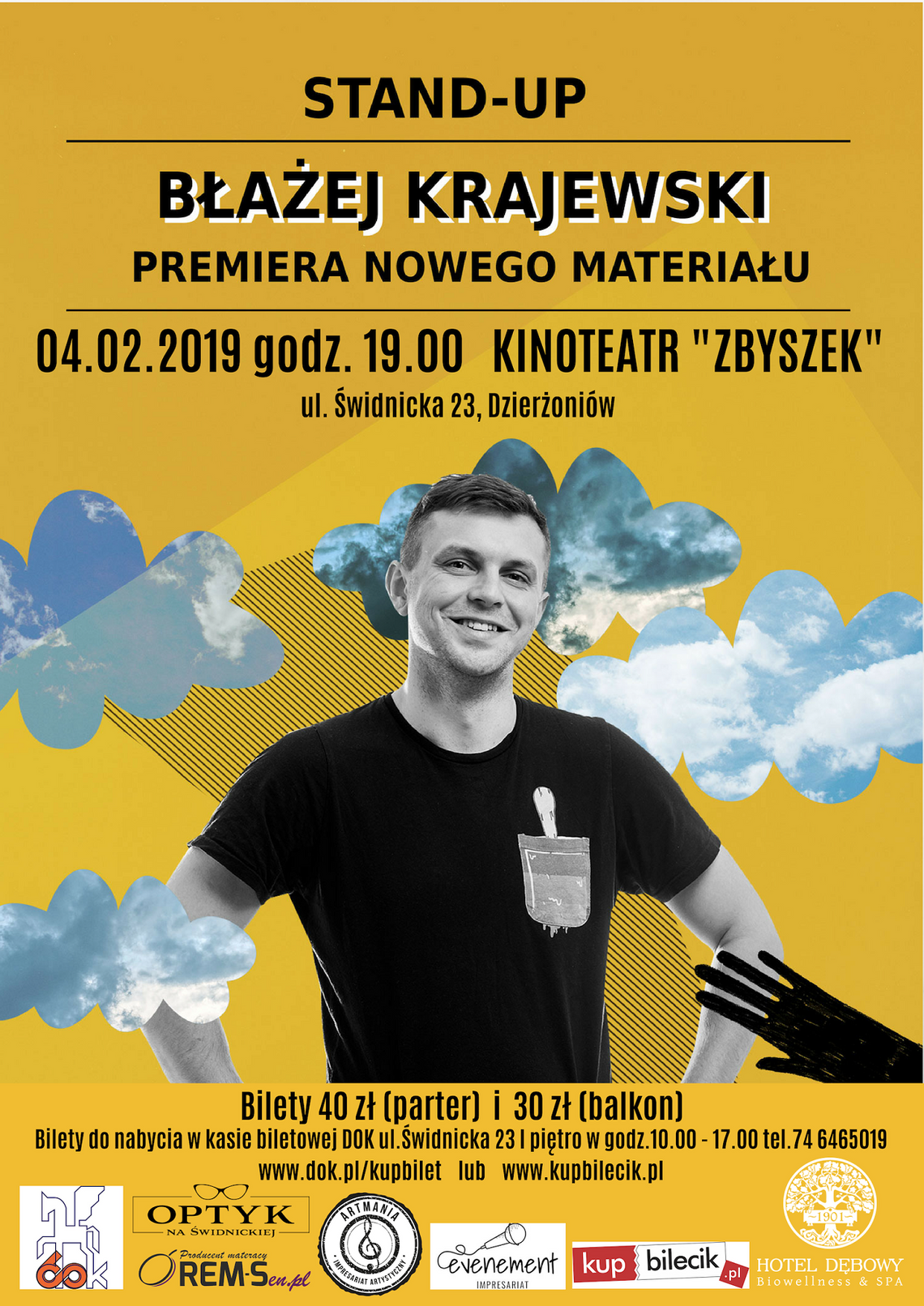 Stand-up: Błażej Krajewski w Dzierżoniowie